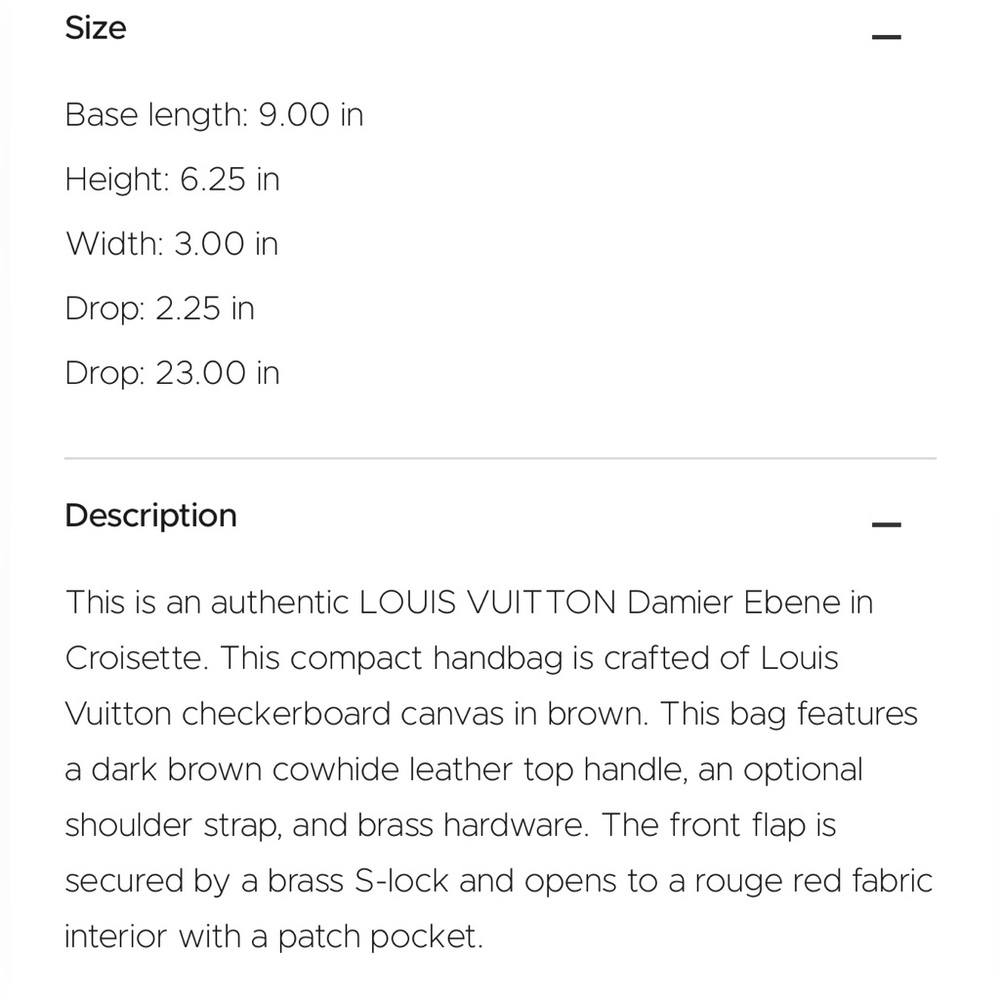 Louis Vuitton Brown Damier Ebene Satchel - Picture 9 of 13